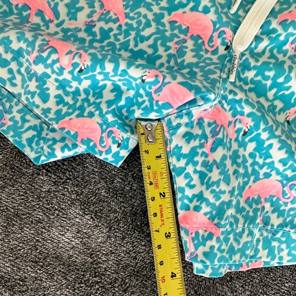 Chubbies Men's Classic Blue & Pink Domingo Flamingo Swim Trunks, Size Large - Picture 7 of 7